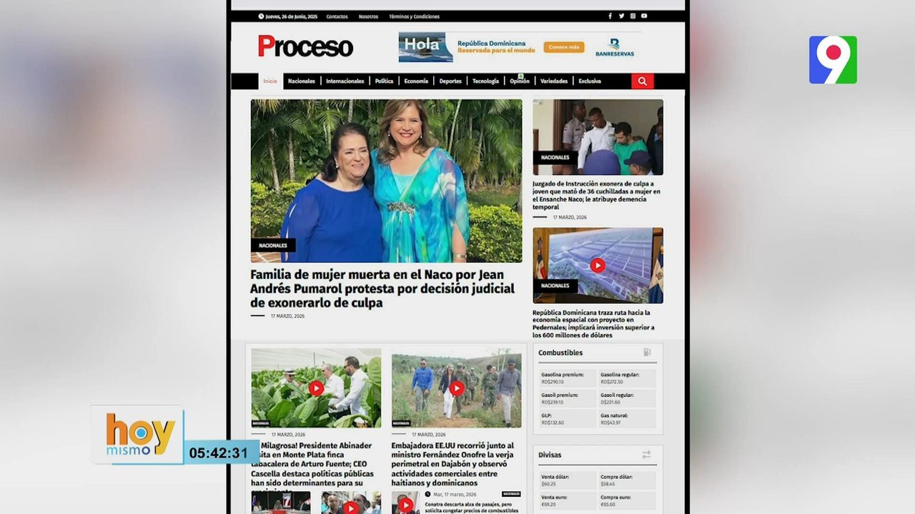 Titulares prensa dominicana miércoles 18 de marzo 2026 | Hoy Mismo