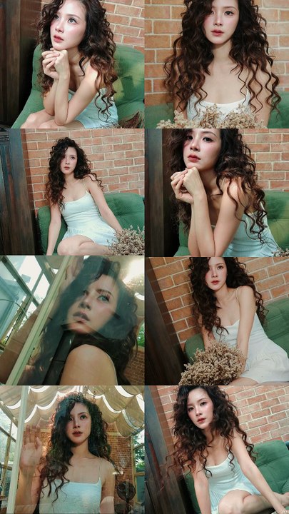 ใบเฟิร์น พิมพ์ชนก ลุคใหม่ผมหยิกพร้อมสายเดี่ยวขยี้ใจ