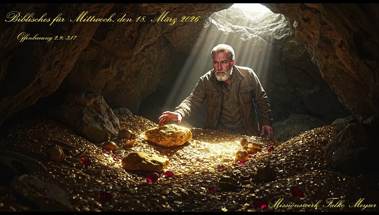 Biblisches für Mittwoch, den 18. März 2026, zu Offenbarung 2,9; 3,17