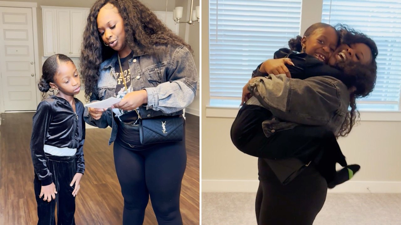 Single Mom Plans Scavenger Hunt For Daughter To Discover Their First Home | Happily TV