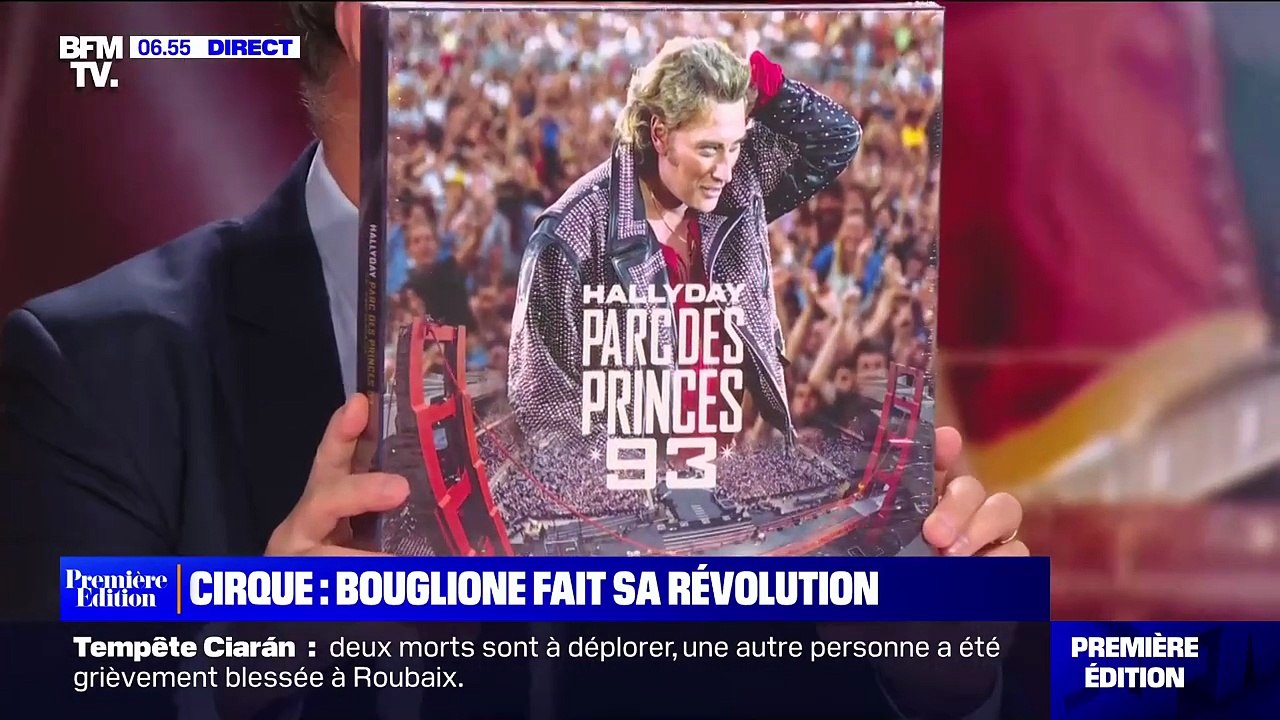 2023 – Johnny Hallyday – Sortie du coffret 6 vinyles Parc des Princes 93 (Première Édition, BFM TV, 07 Novembre)