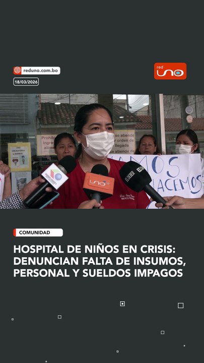 El Hospital de Niños se encuentra en emergencia. Médicos denuncian falta de insumos, medicamentos y personal, además de sueldos impagos del último mes.