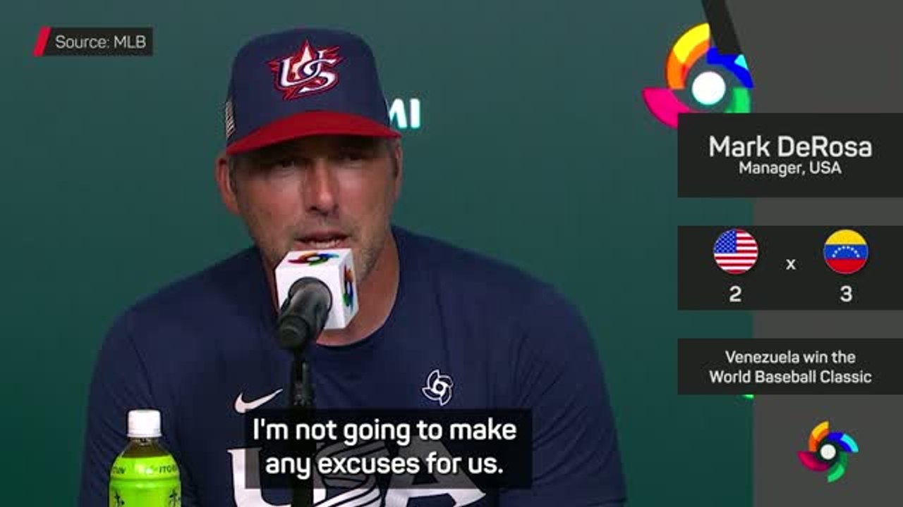 'No excuses' - DeRosa on USA's shock WBC final...