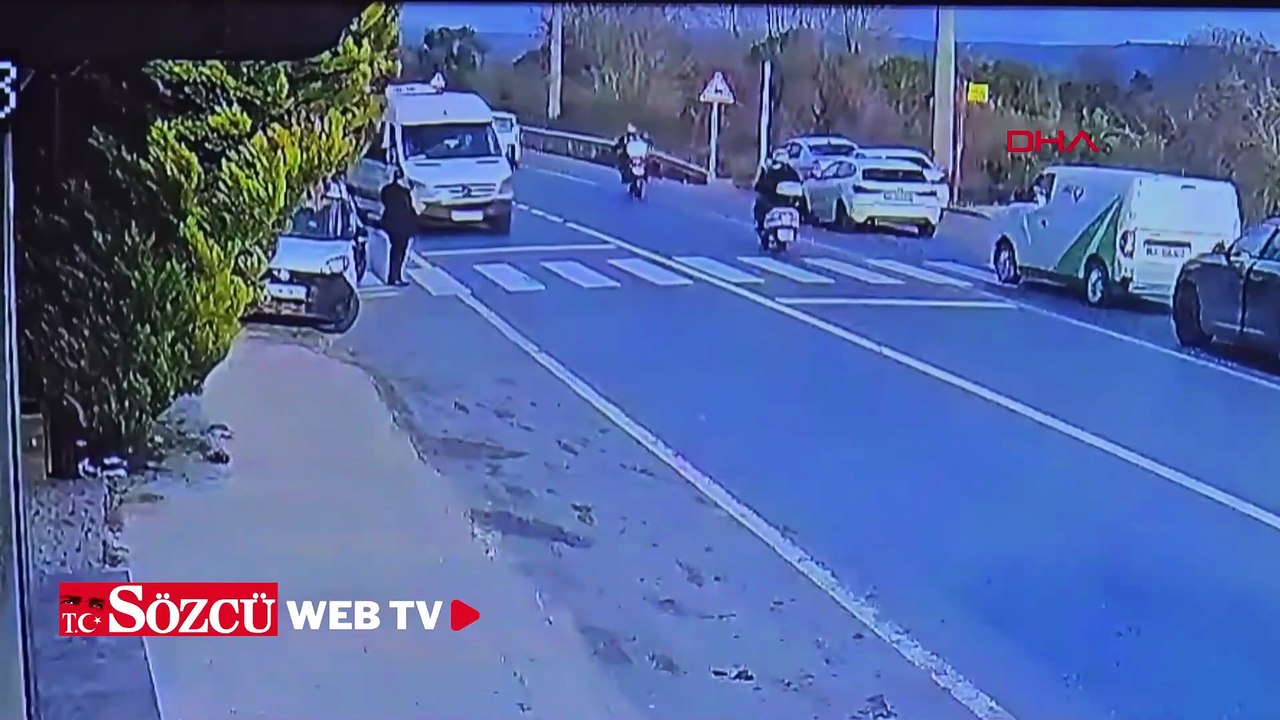 Beykoz’da yaya geçidinde kaza; hatalı sollama yapan otomobil yayaya çarptı