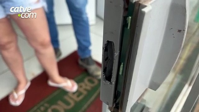Bandido arromba loja e furta duas televisões de 50 polegadas no bairro Floresta