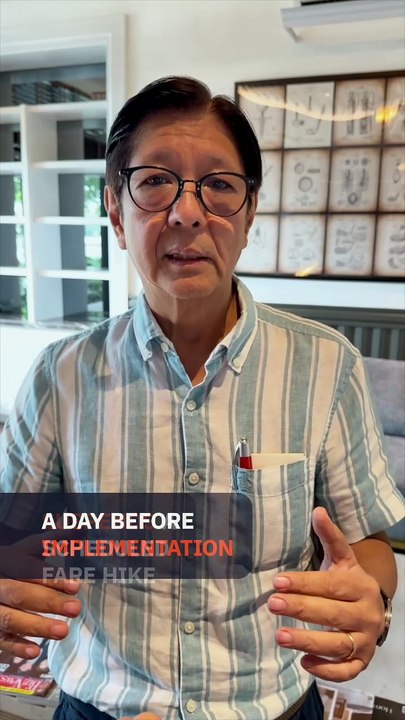 Marcos suspends fare hike a day before rollout