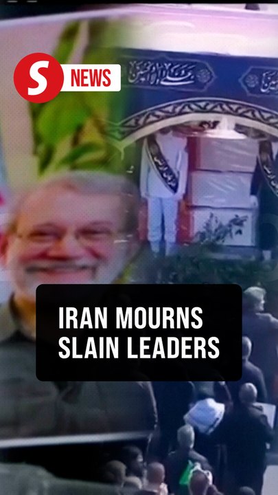 Iran holds funeral procession for top commanders killed in Israeli air strikes