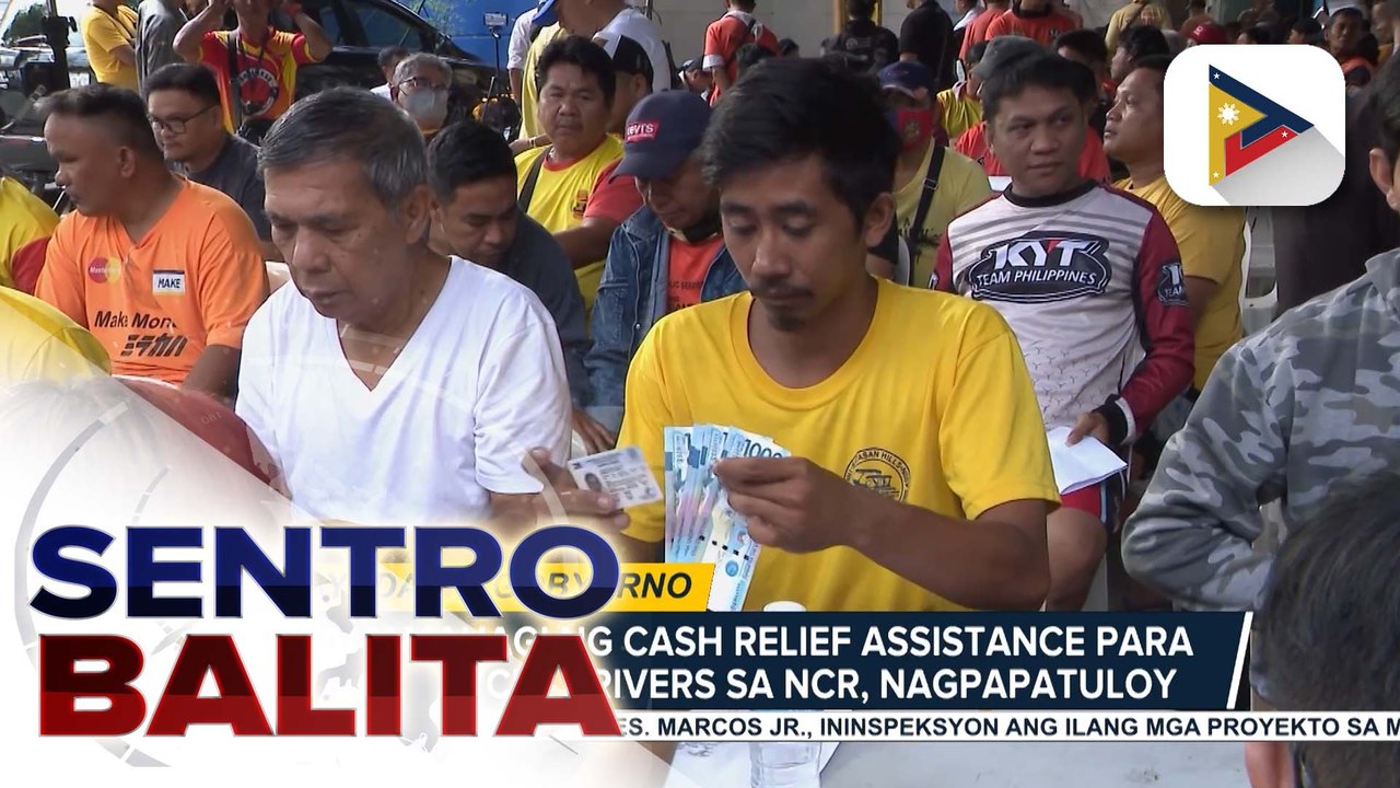Pamamahagi ng cash relief assistance para sa tricycle drivers sa Metro Manila, nagpapatuloy; ilan sa mga unang hindi nailagay sa listahan, nakatanggap na ng ayuda | ulat ni Gab Villegas