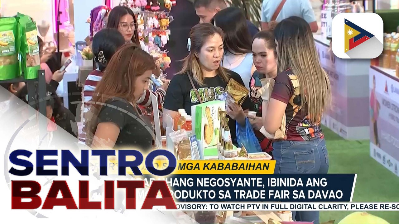 Mga kababaihang negosyante, ibinida ang kanilang mga produkto sa isang trade fair sa Davao; naturang aktibidad, layong magbukas ng oportunidad sa mga kababaihan | ulat ni Regine Lanuza - PTV Davao