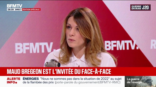 Prix du carburant: Ça s'est envolé bien au-delà de ce que l'on pensait , reconnaît Maud Bregeon, ministre déléguée en charge de l’Énergie
