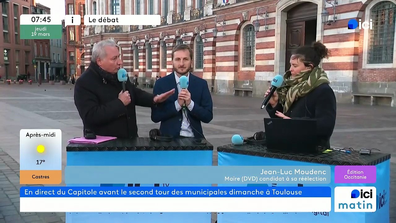 Municipales 2026 à Toulouse : dernier débat entre François Piquemal et Jean-Luc Moudenc