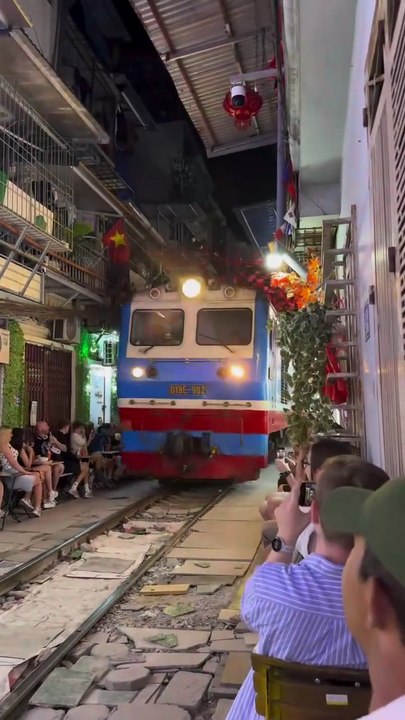 The Most Dangerous Street in the World? | Hanoi Train Street Vietnam 🇻🇳