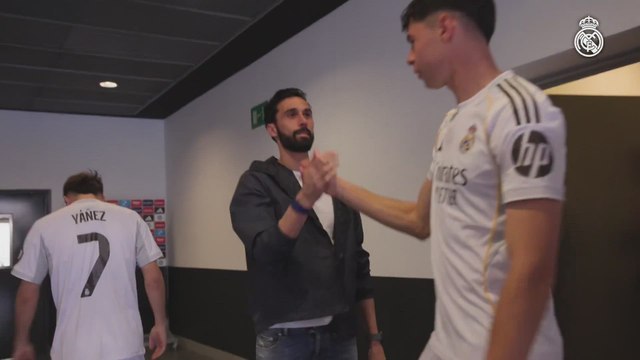 El gesto de Arbeloa justo antes de que el Madrid saltase al césped a disputar la Youth League