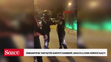 Ümraniye'de tartıştığı kuryeyi darbedip, aracıyla ezen sürücü kaçtı
