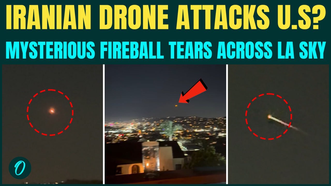 Iranian Drone ATTACKS Los Angeles? Mysterious Fireball Streaks U.S Sky, Civilians PANIC | Iran War