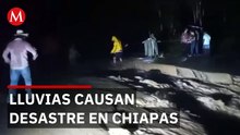 Inundaciones y deslaves por el Frente Frío 41 en Chiapas