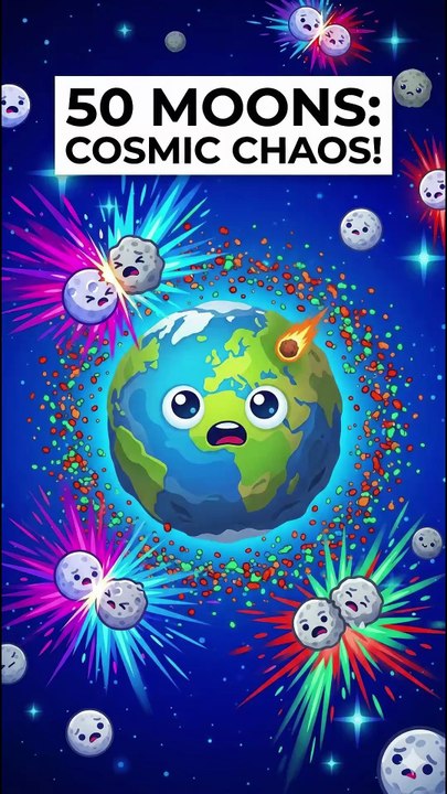 What if Earth had 50 moons?