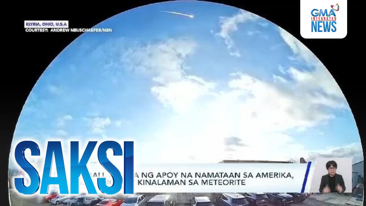 Fireball o bola ng apoy na namataan sa Amerika, posibleng may kinalaman sa meteorite | Saksi