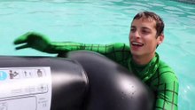 The Amazing Green Spiderman vs Orange Spiderman - Real Life Superhero Movie