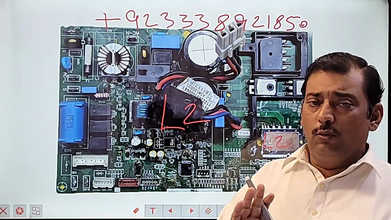 PEL Dc inverter ac L2 error outdoor pcb Dc inverter ac pcb best repairing shop Babar  Electronics - Babar Electronics HVACR (720p, h264, youtube)