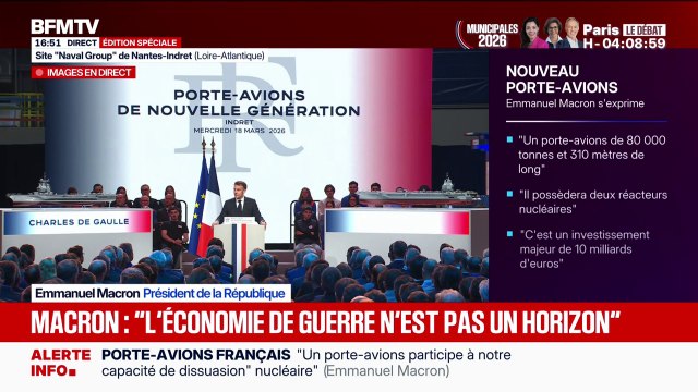 L'avenir est assez clair, nous aurons besoin de continuer d'investir , affirme Emmanuel Macron