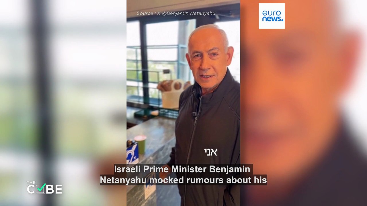 Netanyahu denies death rumours in social media clip which Grok falsely branded AI