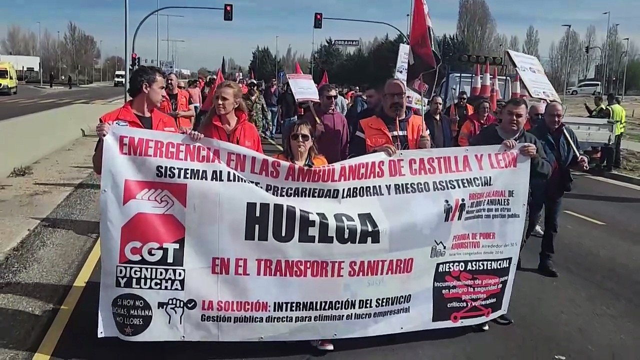 Cortan la VA-20 por una huelga de ambulancias