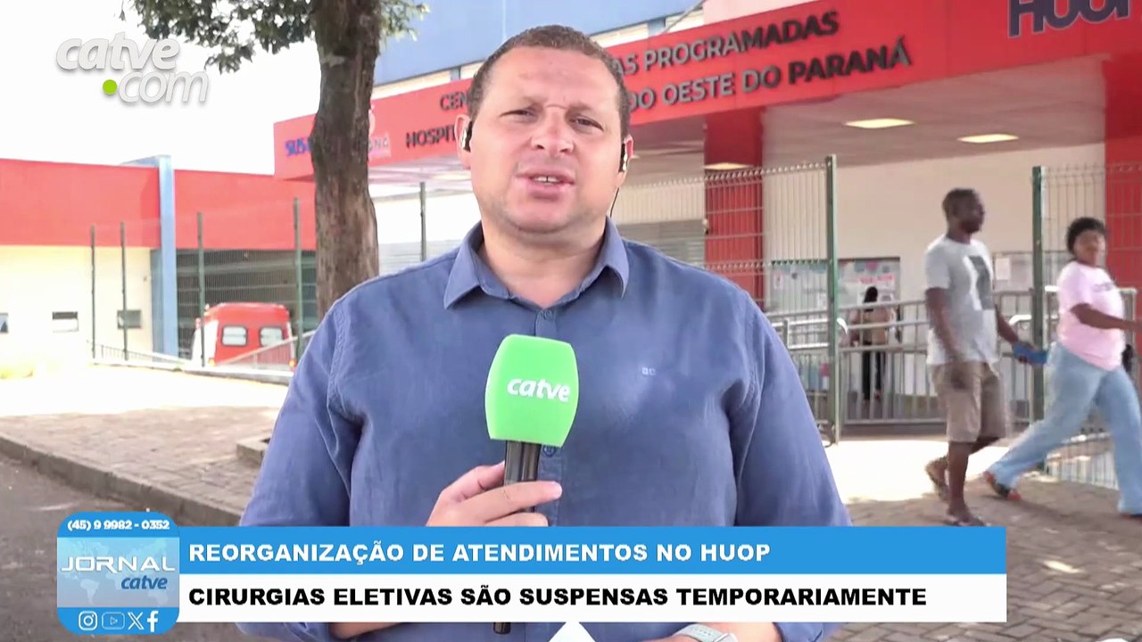 HU suspende temporariamente cirurgias eletivas para reorganizar atendimentos em Cascavel