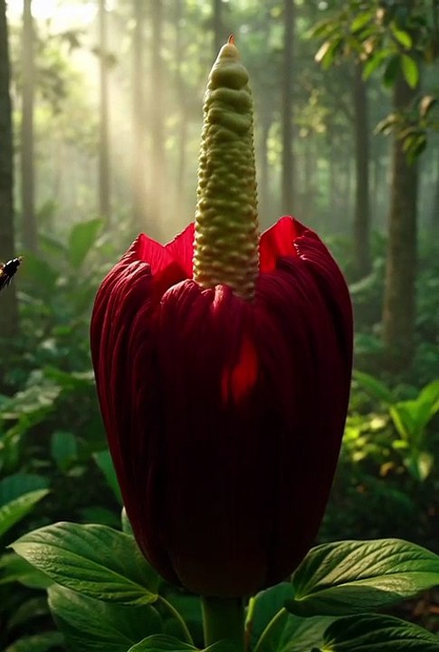 Corpse Flower – Rare Smelly Plant Bloom.