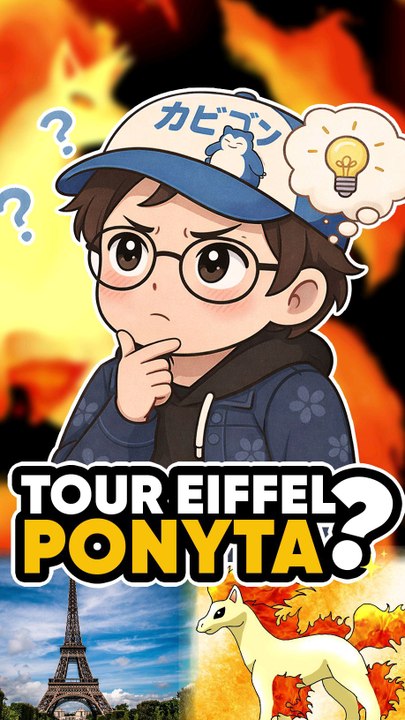 Ponyta et la Tour Eiffel