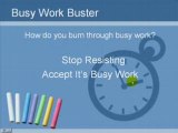 Busy Work Buster - Burn Through Busy Work