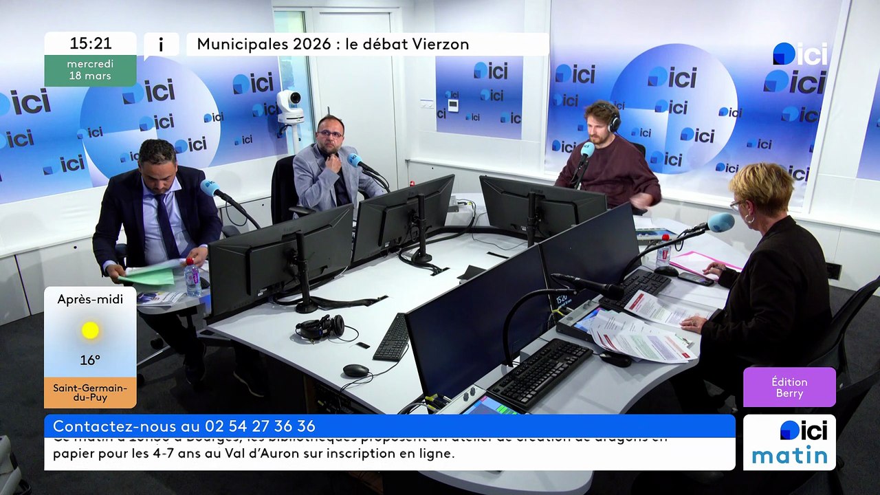 Municipales 2026 : le débat entre les candidats à la mairie de Vierzon