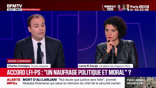 SIGNÉ CONSIGNY - Accords LFI-PS: À gauche, c'est open bar, on fusionne de toutes parts selon Charles Consigny