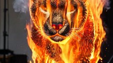 Cheeta Matchstick Burning Art | Most Satisfying Fire Show Ever! 😱