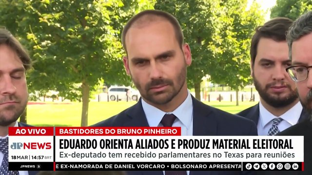 Eduardo Bolsonaro recebe aliados nos EUA