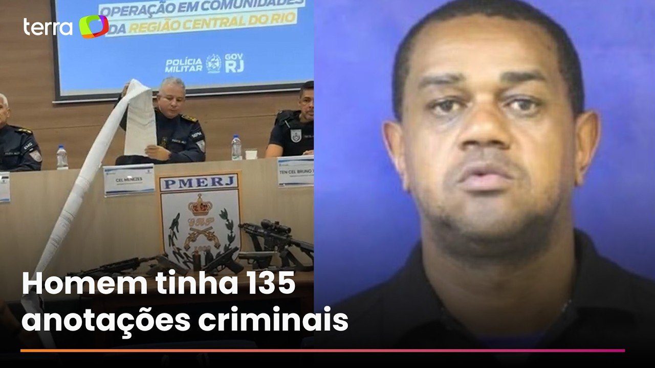 Comandante da PM mostra extensa ficha criminal de ‘Jiló dos Prazeres’, morto em operação no RJ
