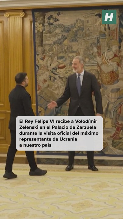 El Rey Felipe VI recibe a Volodímir Zelenski en el Palacio de Zarzuela ...