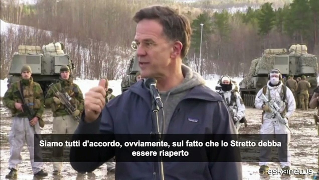 Rutte (Nato): alleati discutono su modo migliore per riaprire Hormuz