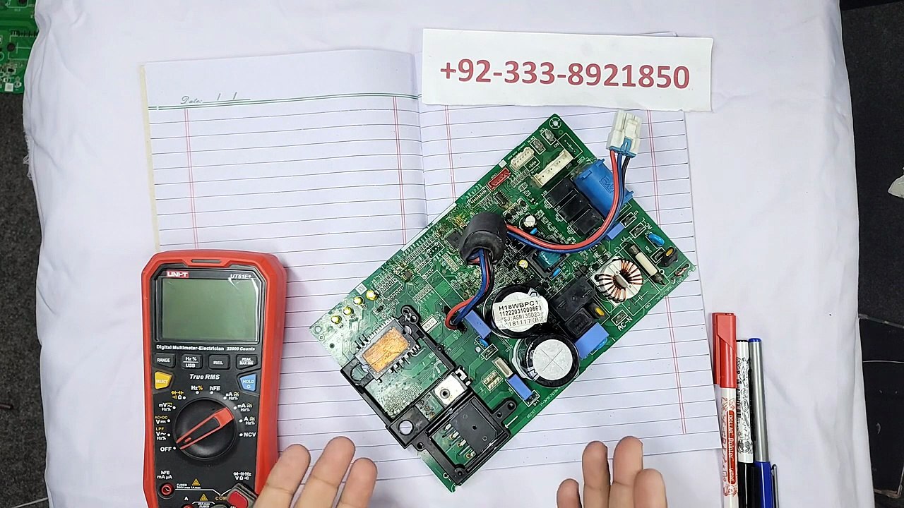 Dc inverter ac pcb sensor  E1 E2 F4 F6 F3 F2 14 F5 F25 F7 P7 error Dc inverter ac pcb training class
