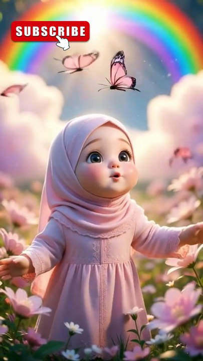 Assubhu Bada Min Tala'atihi | Beautiful Islamic Nasheed for Kids | Cute Muslim Baby Video 🕌