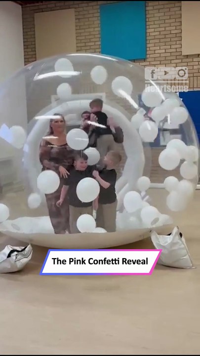 Pink Confetti Gender Reveal Surprises Family—Heartwarming Moment|| Heartsome 💖