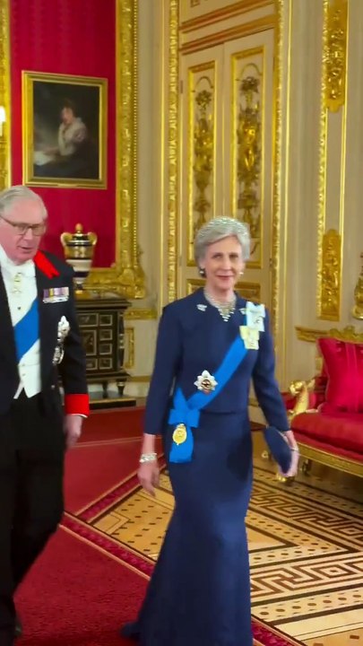 Bath uk | The royal family during their reception of the Nigerian delegation