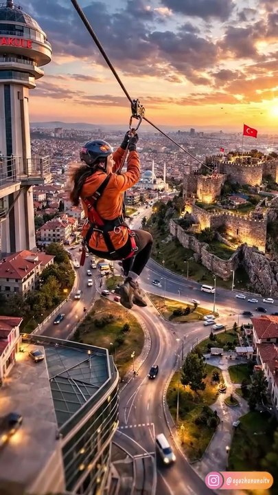 Atakule - Ankara Kalesi Zipline Hattı