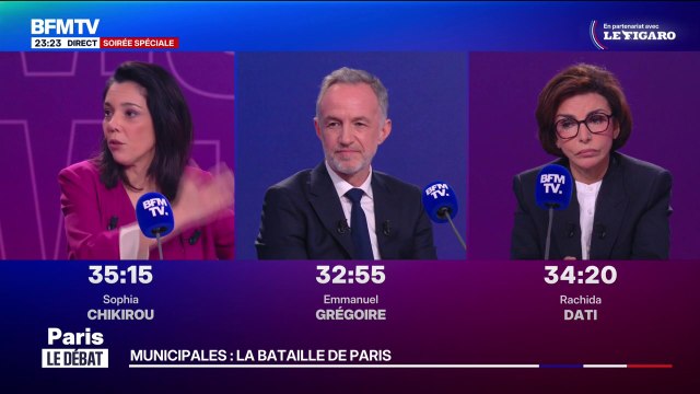 Municipales à Paris: Je suis là dans cette campagne parce que je fais partie de tous ces gens qui ne sont pas satisfaits de cette politique , déclare Sophia Chikirou (LFI), à propos d'Emmanuel Grégoire (Union de la gauche)