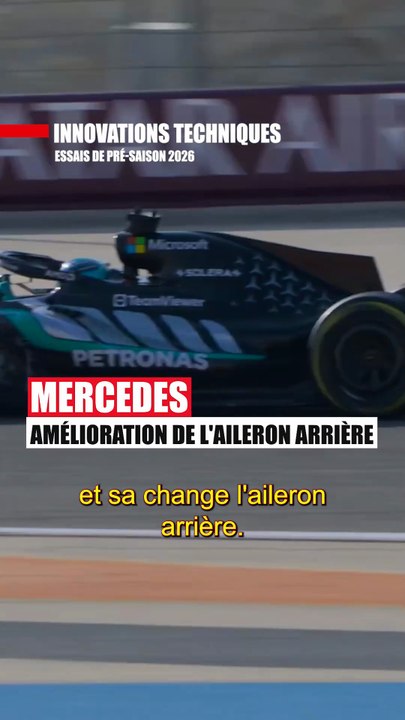 L’aileron arrière de Mercedes | Top innovation F1 2026 #Formule1 #Mercedes #W17 #Bahrein