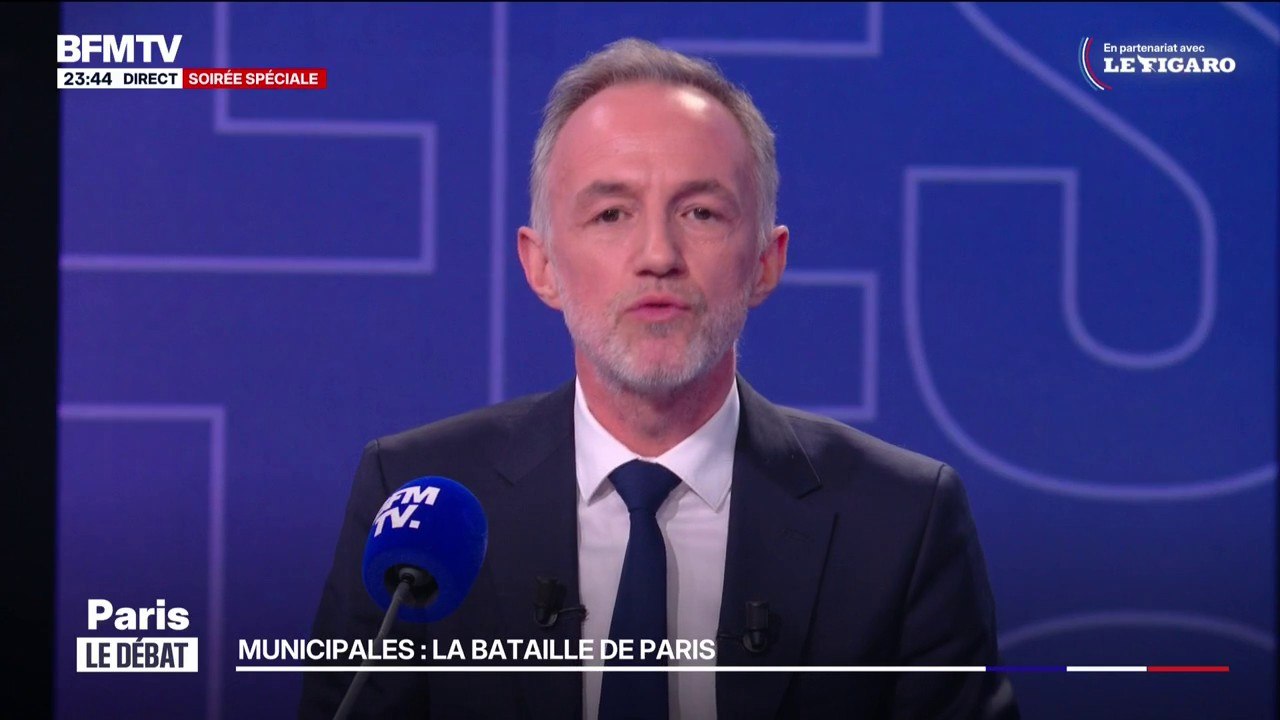 "Pendant ce débat, vous avez vu deux manières de faire de la politique. D'un côté le choix de l'outrance, de l'autre celui de l'humilité, de la droiture et la vision que nous portons pour Paris", résume Emmanuel Grégoire