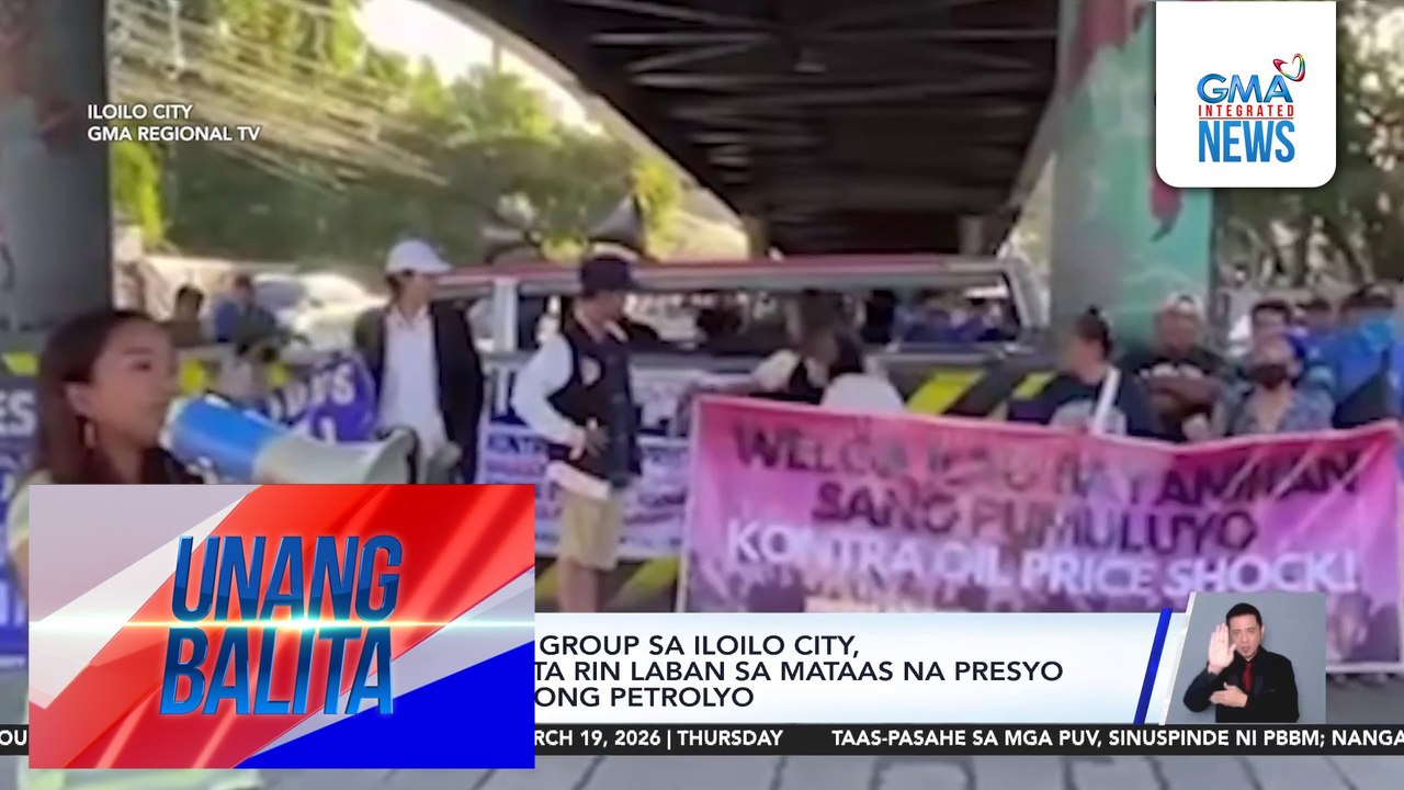 Ilang transport group sa Ilo-ilo City, nagkilos-protesta rin laban sa mataas na presyo ng mga produktong petrolyo | Unang Balita