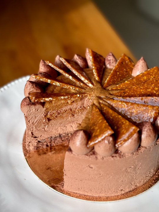 Entremets de Pâques Chocolat, Praliné Noisette & Nougatine | Cours Pâtisserie Tous Niveaux à Paris