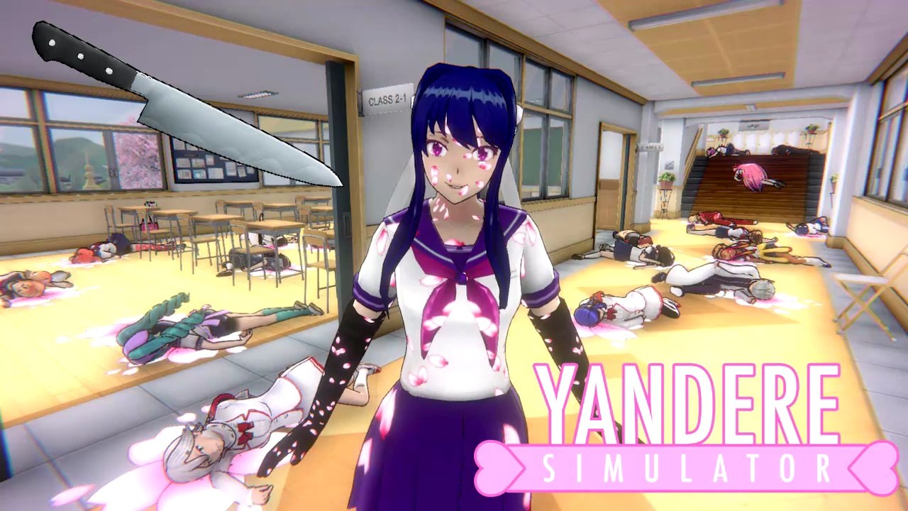 Genocide Ending with the Knife Before Class! | Yandere Simulator Demo