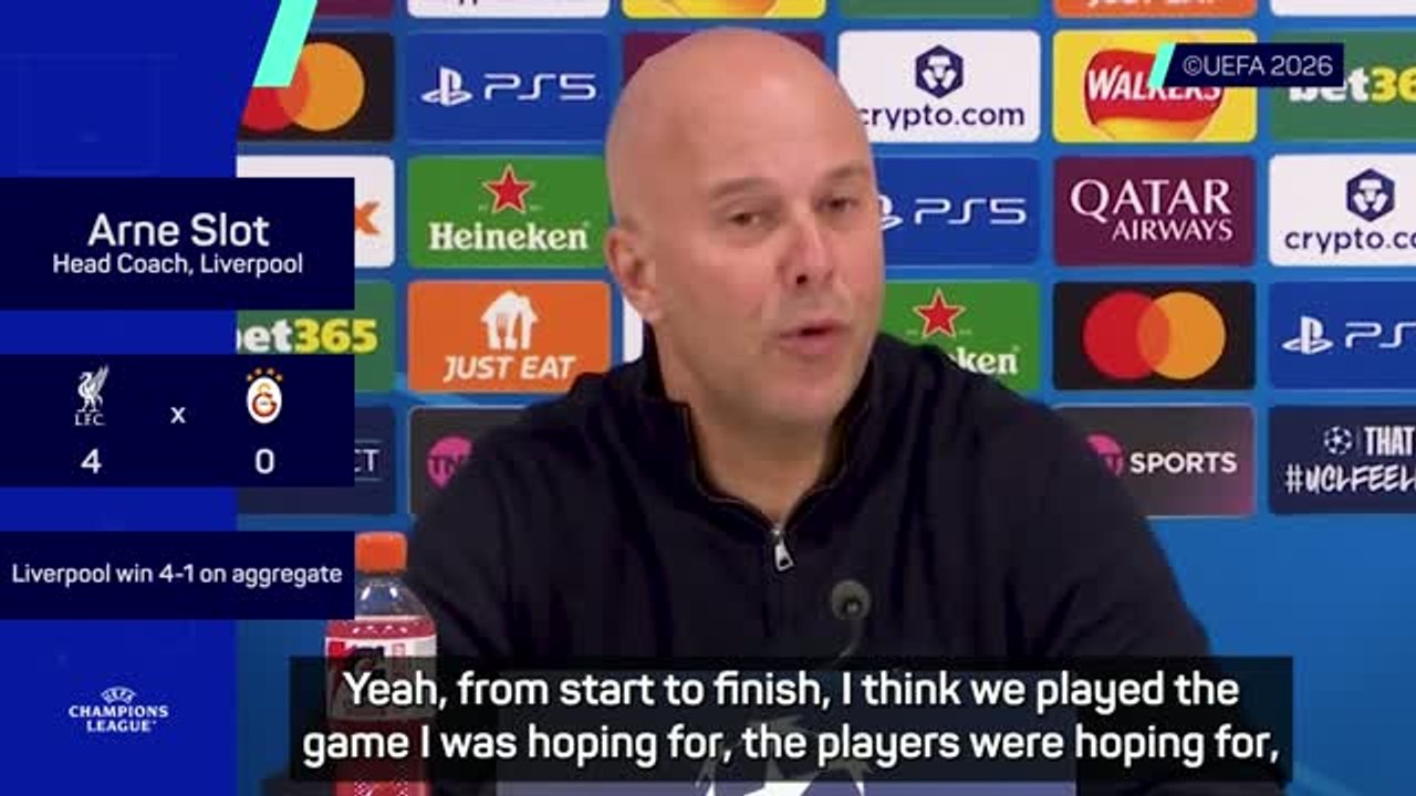 Fans perfect, Liverpool almost perfect - Slot after reaching Champions League quarter-finals